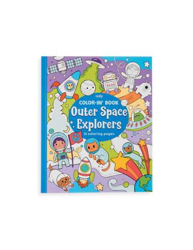 OOLY, libro para colorear exploradores del espacio exterior